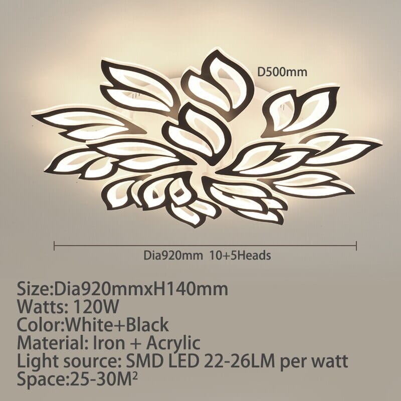 Floral Glass Pendant Light