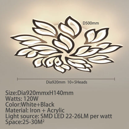 Floral Glass Pendant Light