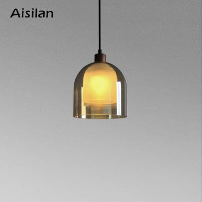 Sleek Chrome Hanging Light