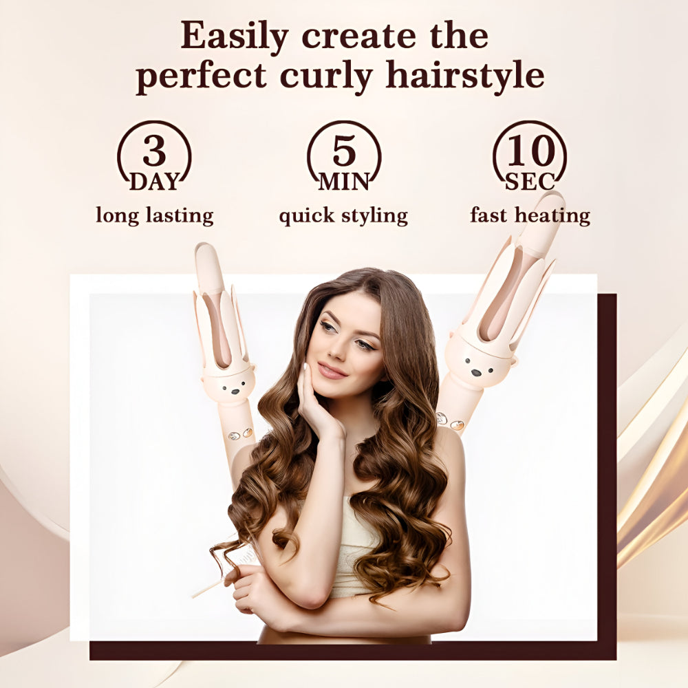 Fast Heating Ceramic Curling Wand Easy Hair Styler