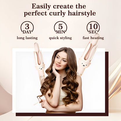 Fast Heating Ceramic Curling Wand Easy Hair Styler