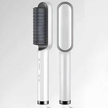 Electric Hair Straightener Heating Brush Styler