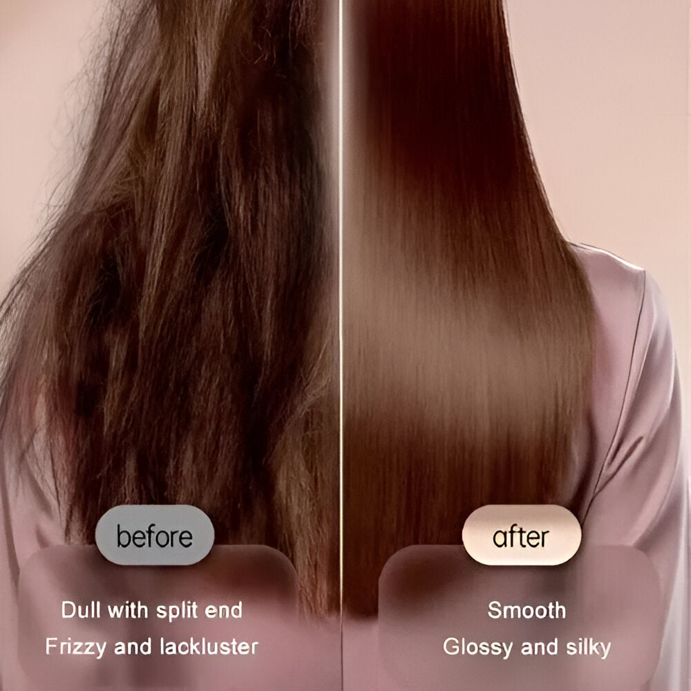 Electric Hair Straightener Heating Brush Styler