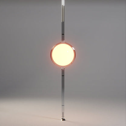 Tall Floor Lamp with Cream Shade Globes