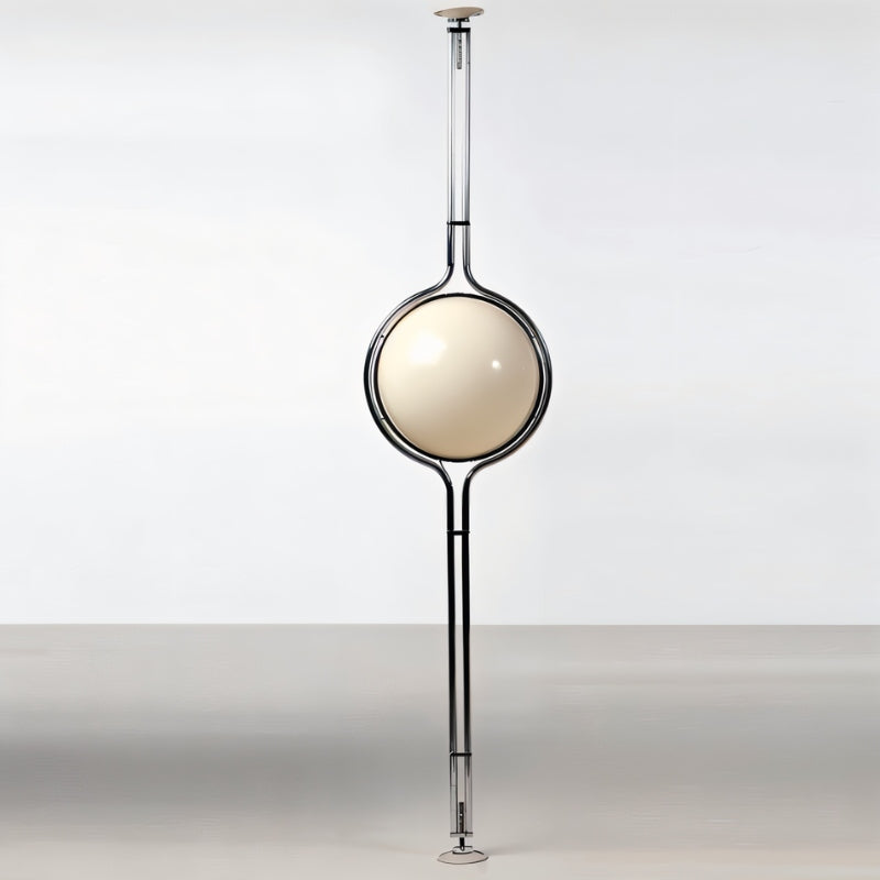 Tall Floor Lamp with Cream Shade Globes