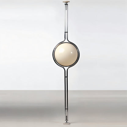 Tall Floor Lamp with Cream Shade Globes