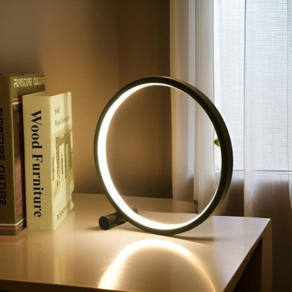 Contemporary Round LED Desk Lamp - Lusomart
