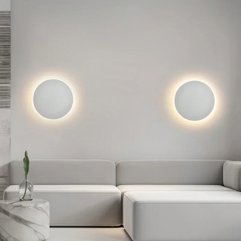 HaloOrb Wall Sconce – Modern Circular LED Light with an Energy-Efficient Design for Home Illumination, providing 10W Warm White Lighting. 2