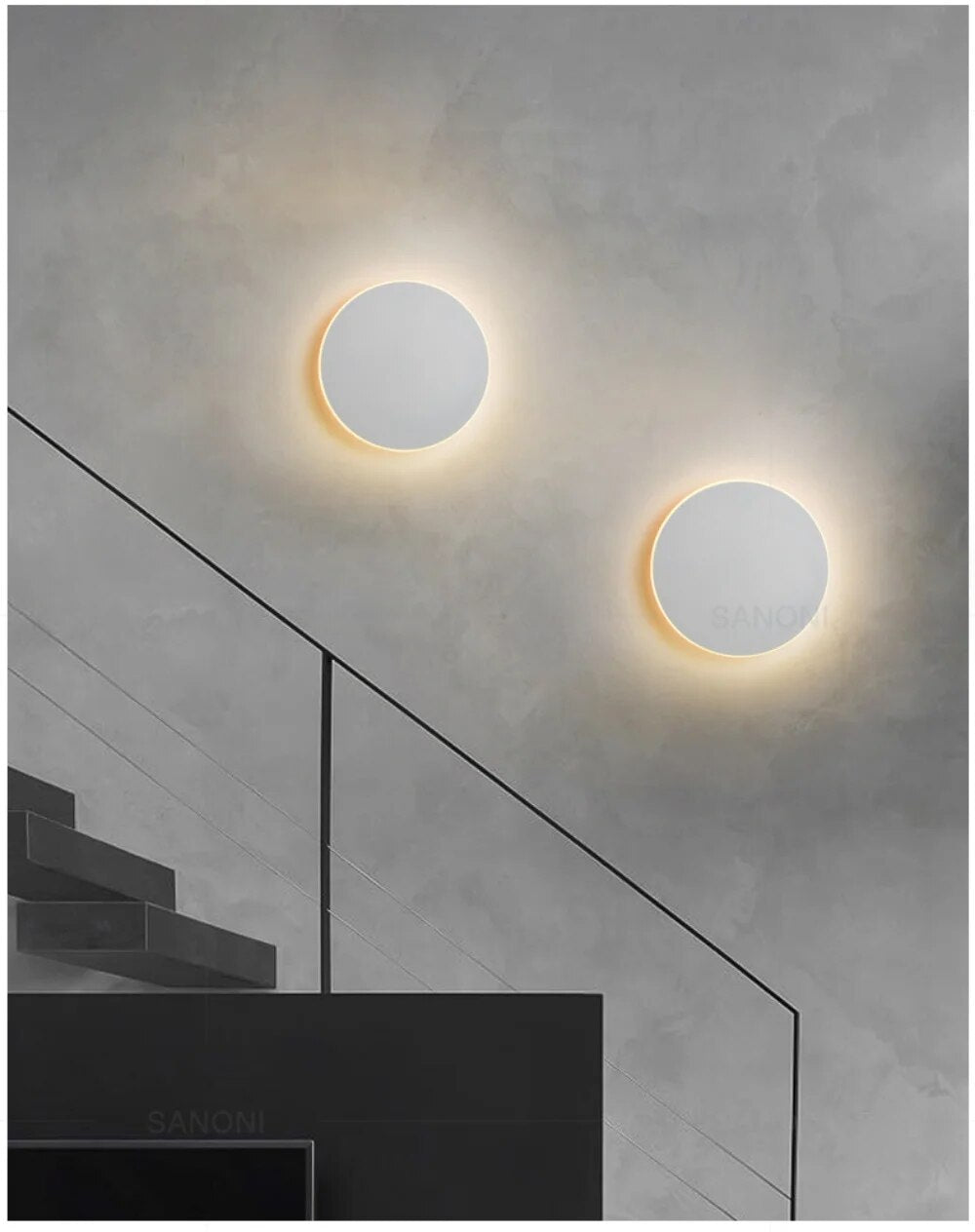 HaloOrb Wall Sconce – Modern Circular LED Light with an Energy-Efficient Design for Home Illumination, providing 10W Warm White Lighting. 5