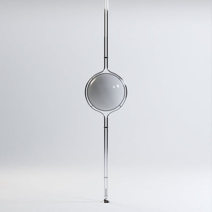Tall Floor Lamp with Cream Shade Globes