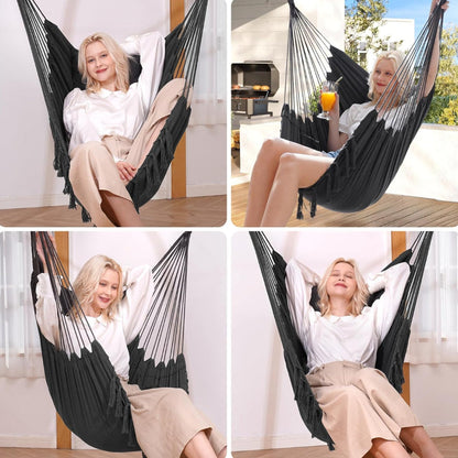 Comfy Hanging Hammock Swing Chair for Home Patio