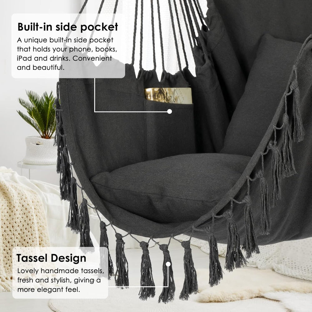Comfy Hanging Hammock Swing Chair for Home Patio