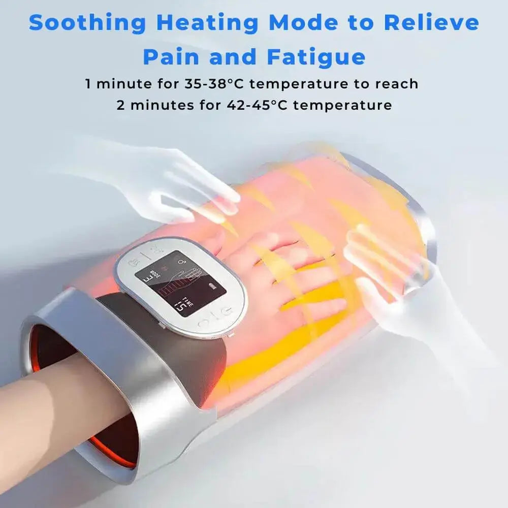 Portable Rechargeable Hand Massager With Heat Therapy