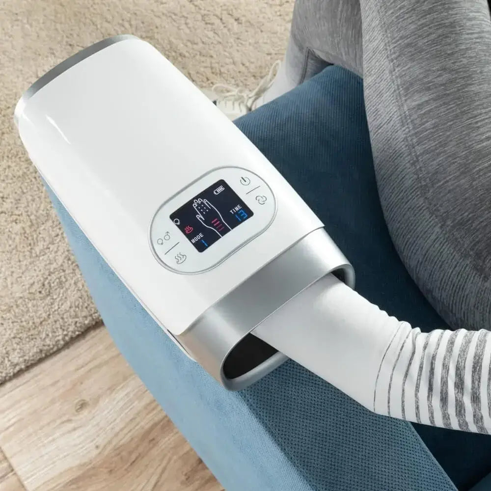 Portable Rechargeable Hand Massager With Heat Therapy
