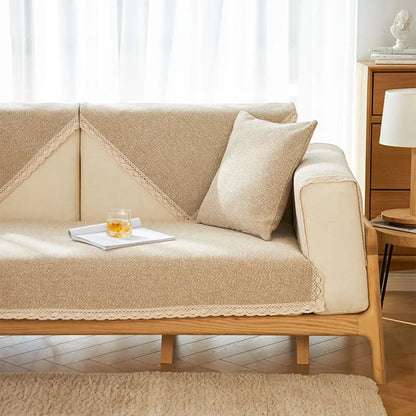 Durable Cotton Sofa Slipcover for All Year Round Use