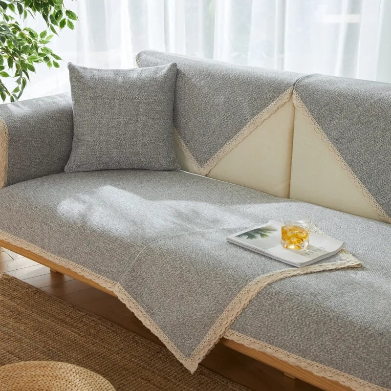 Durable Cotton Sofa Slipcover for All Year Round Use