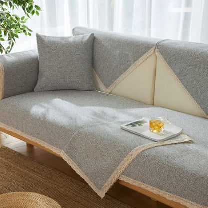 Durable Cotton Sofa Slipcover for All Year Round Use
