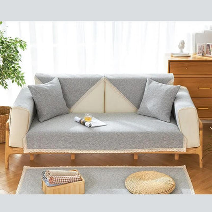Durable Cotton Sofa Slipcover for All Year Round Use