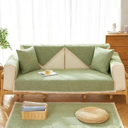 Durable Cotton Sofa Slipcover for All Year Round Use