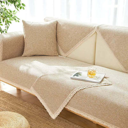 Durable Cotton Sofa Slipcover for All Year Round Use - Lusomart