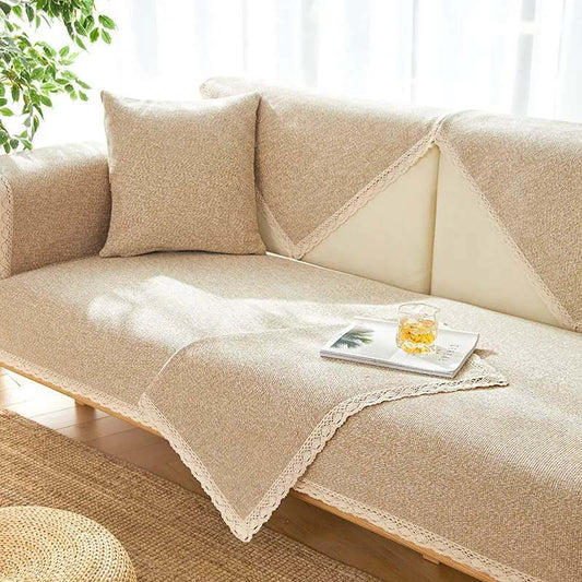Durable Cotton Sofa Slipcover for All Year Round Use - Lusomart