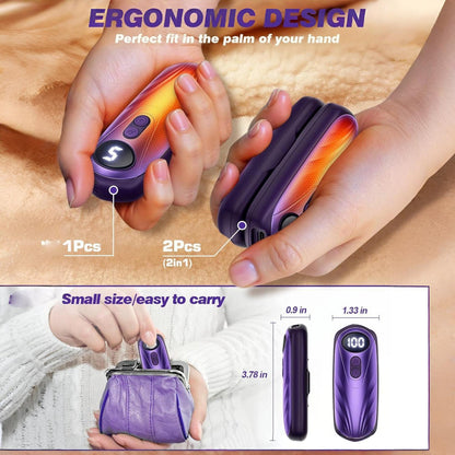 Portable Reusable Hand Warmers Heating Pack Set