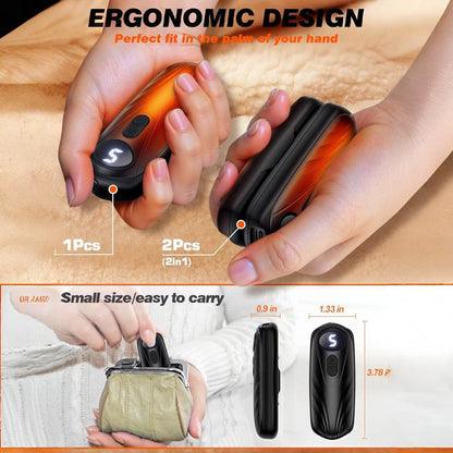 Portable Reusable Hand Warmers Heating Pack Set