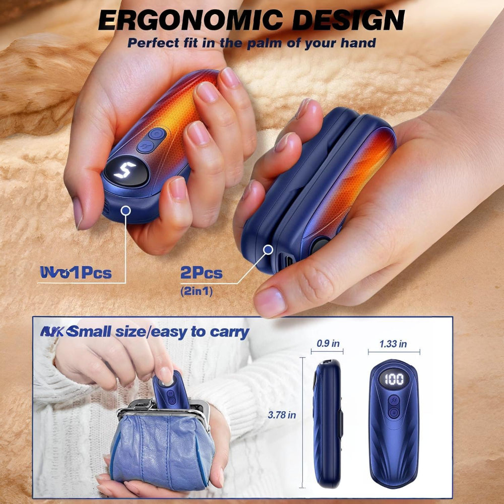 Portable Reusable Hand Warmers Heating Pack Set