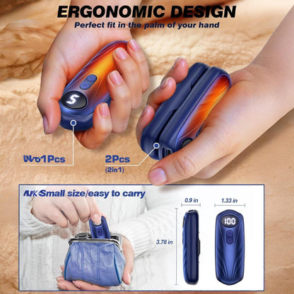 Portable Reusable Hand Warmers Heating Pack Set