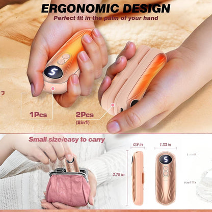 Portable Reusable Hand Warmers Heating Pack Set