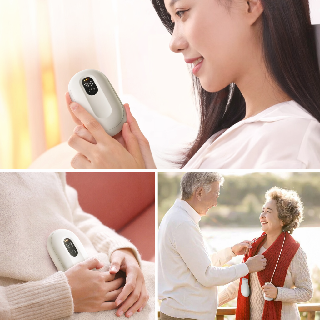Portable Rechargeable Hand Warmers Heating Pouch Set