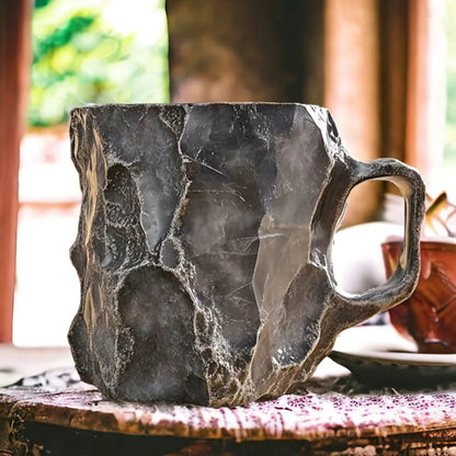 Handcrafted Mineral Crystal Mug – Insulated, Microwave Safe, 350-450 ml Capacity 4