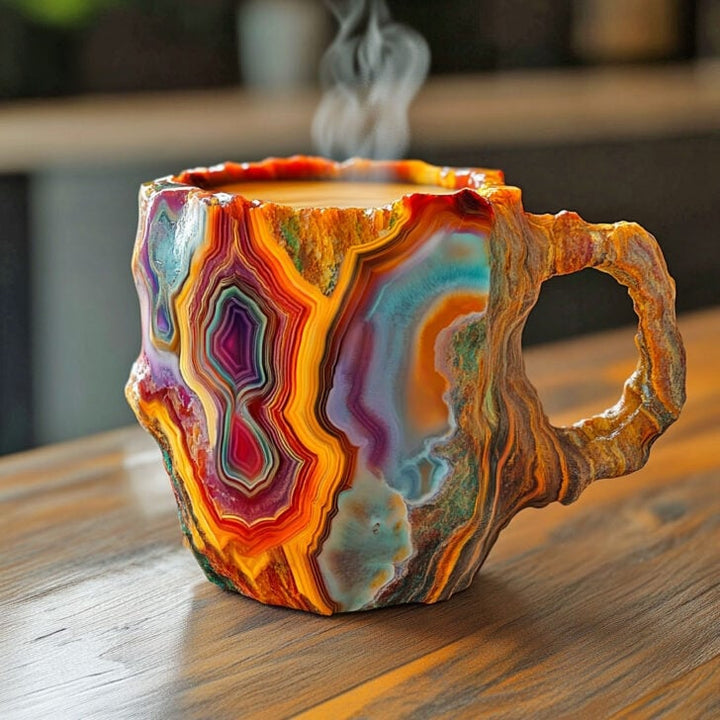 Elegant Crystal Mug - Unique Handmade Luxury Cup