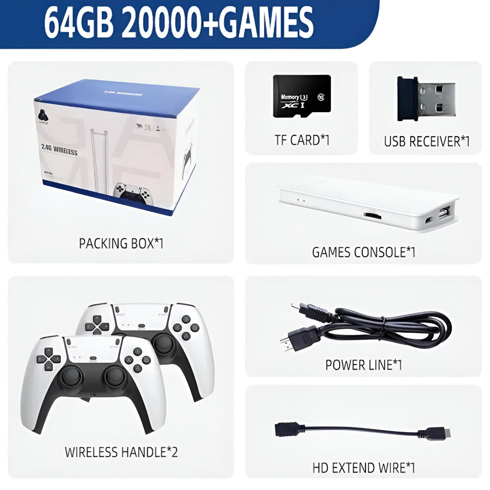Classic Retro Game Console Wireless HDMI Streaming Device