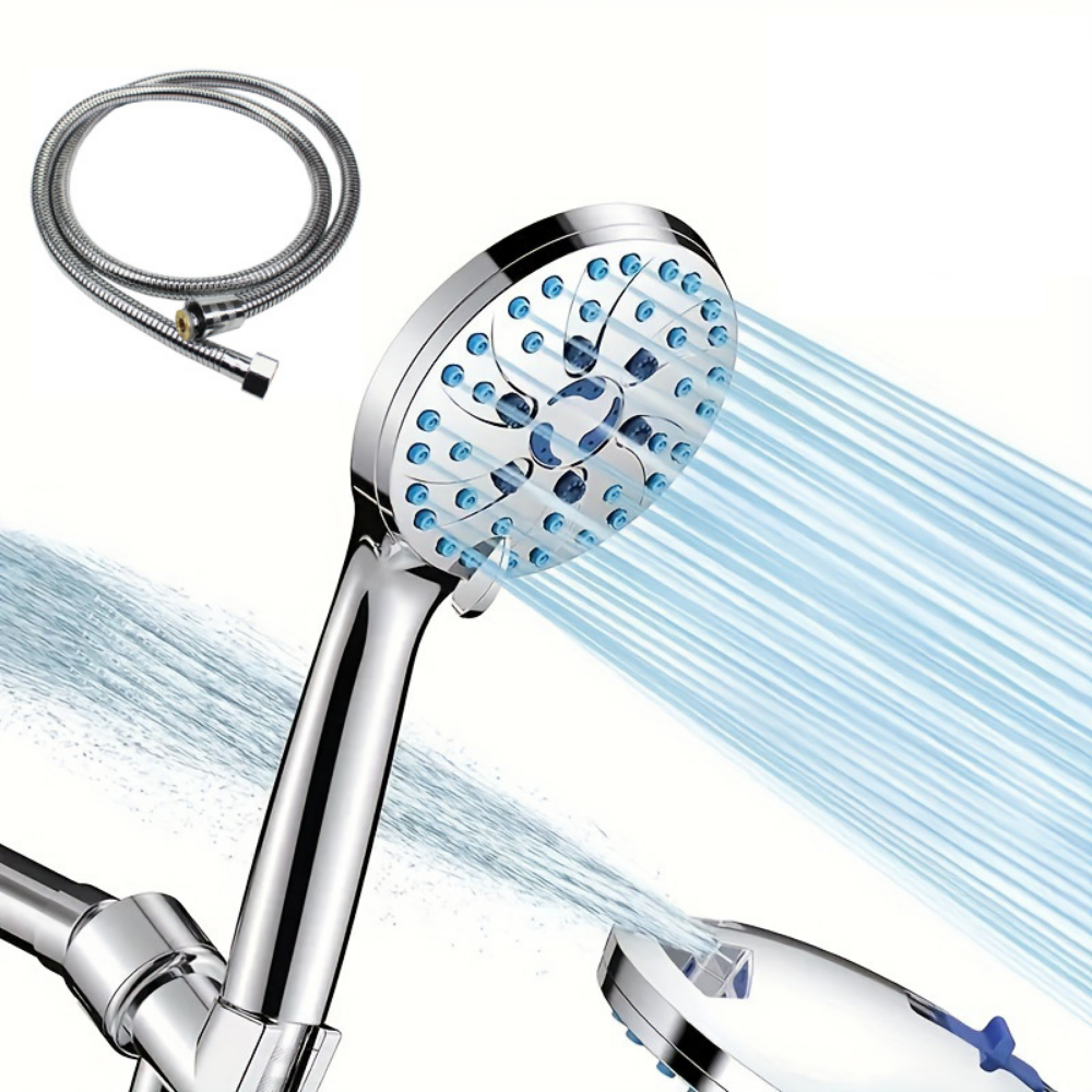 Powerful Handheld Shower Head with Multiple Spray Settings