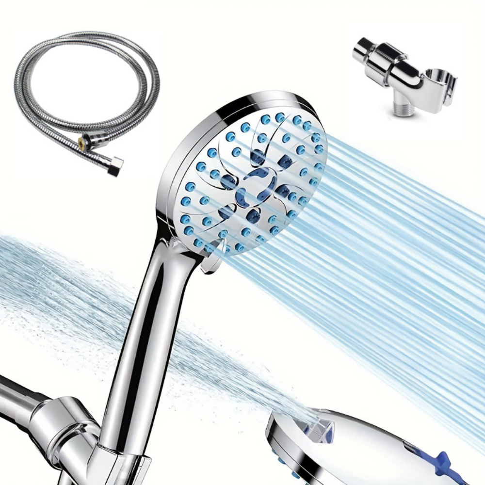 Powerful Handheld Shower Head with Multiple Spray Settings