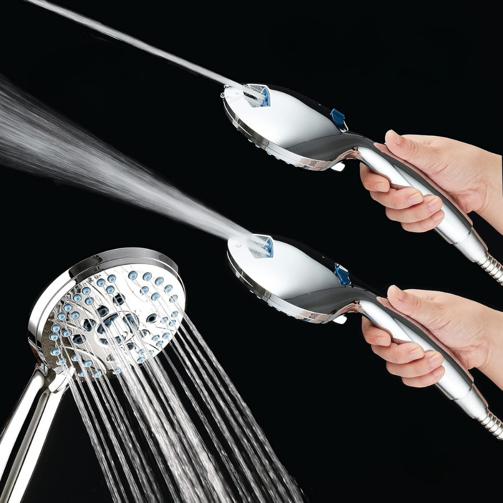 Powerful Handheld Shower Head with Multiple Spray Settings