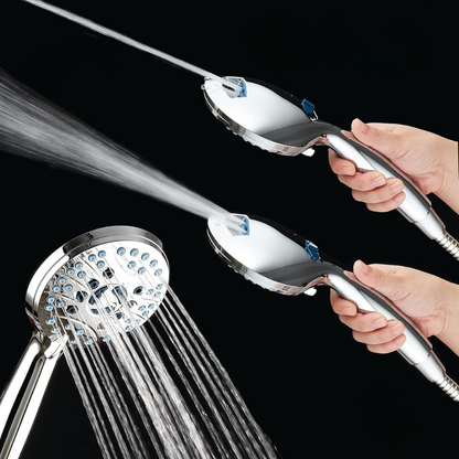 Powerful Handheld Shower Head with Multiple Spray Settings