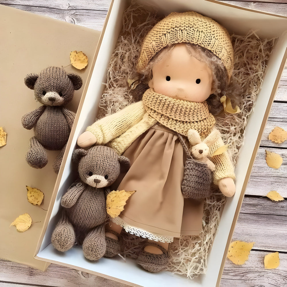 Handmade Cotton Doll Soft Toy for Imaginative Play and Creativity 3