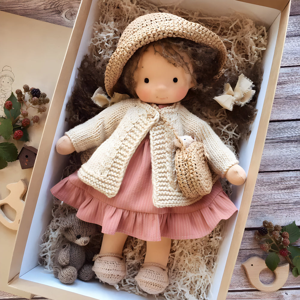 Handmade Cotton Doll Soft Toy for Imaginative Play and Creativity 5