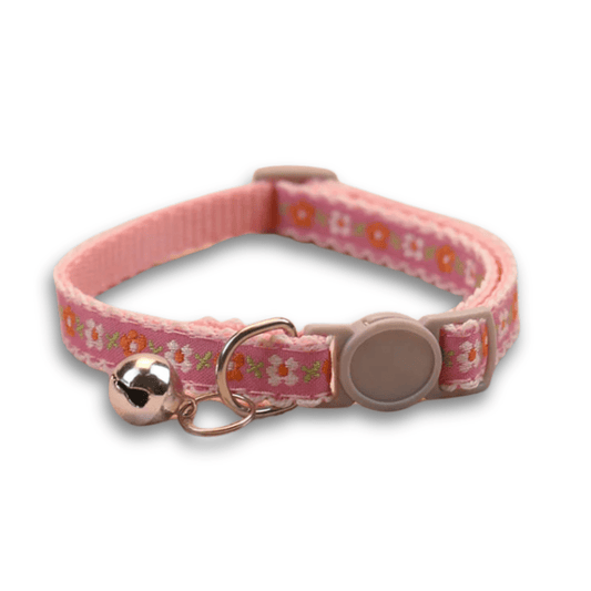 Colorful Floral Pet Collar with Bell for Dogs - Lusomart