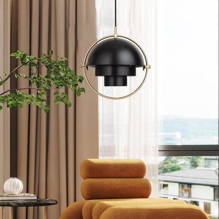 Spherical 3D Pendant Ceiling Light