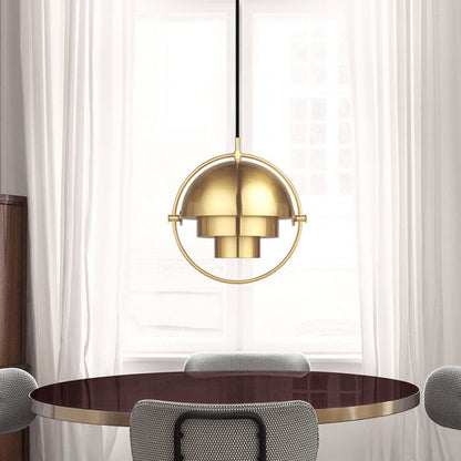 Spherical 3D Pendant Ceiling Light