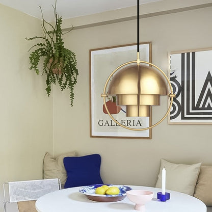 Spherical 3D Pendant Ceiling Light