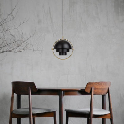 Spherical 3D Pendant Ceiling Light