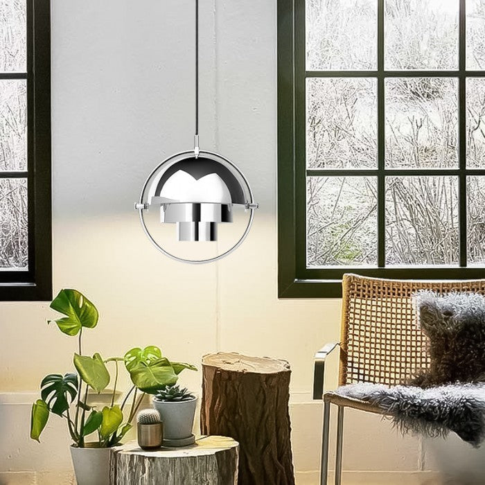 Spherical 3D Pendant Ceiling Light