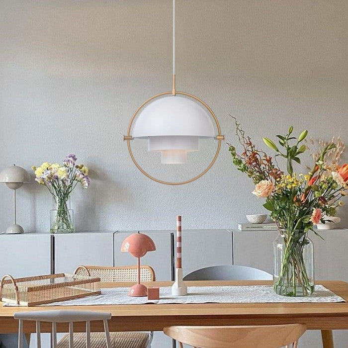 Spherical 3D Pendant Ceiling Light