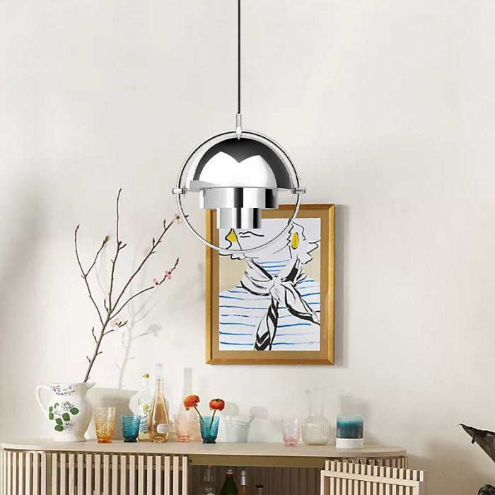 Spherical 3D Pendant Ceiling Light