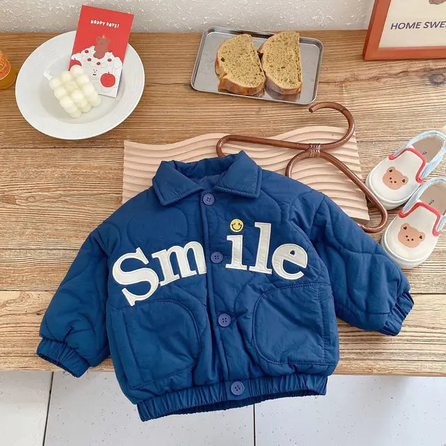 Cozy Kids' Smiley Fleece Jacket - Lusomart