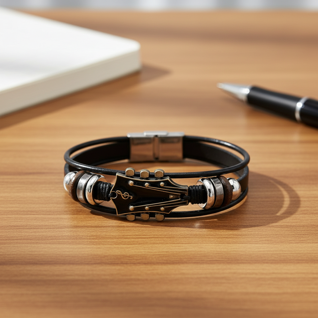 Classic Genuine Leather Music Bracelet - Lusomart